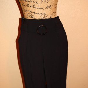 Black Belted Dress Pants